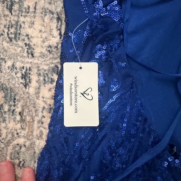 Windsor Blue Sequin Dress - Picture 4 of 5